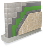 Masonry Veneer System over Concrete Masonry Unit (MVS-CMU)